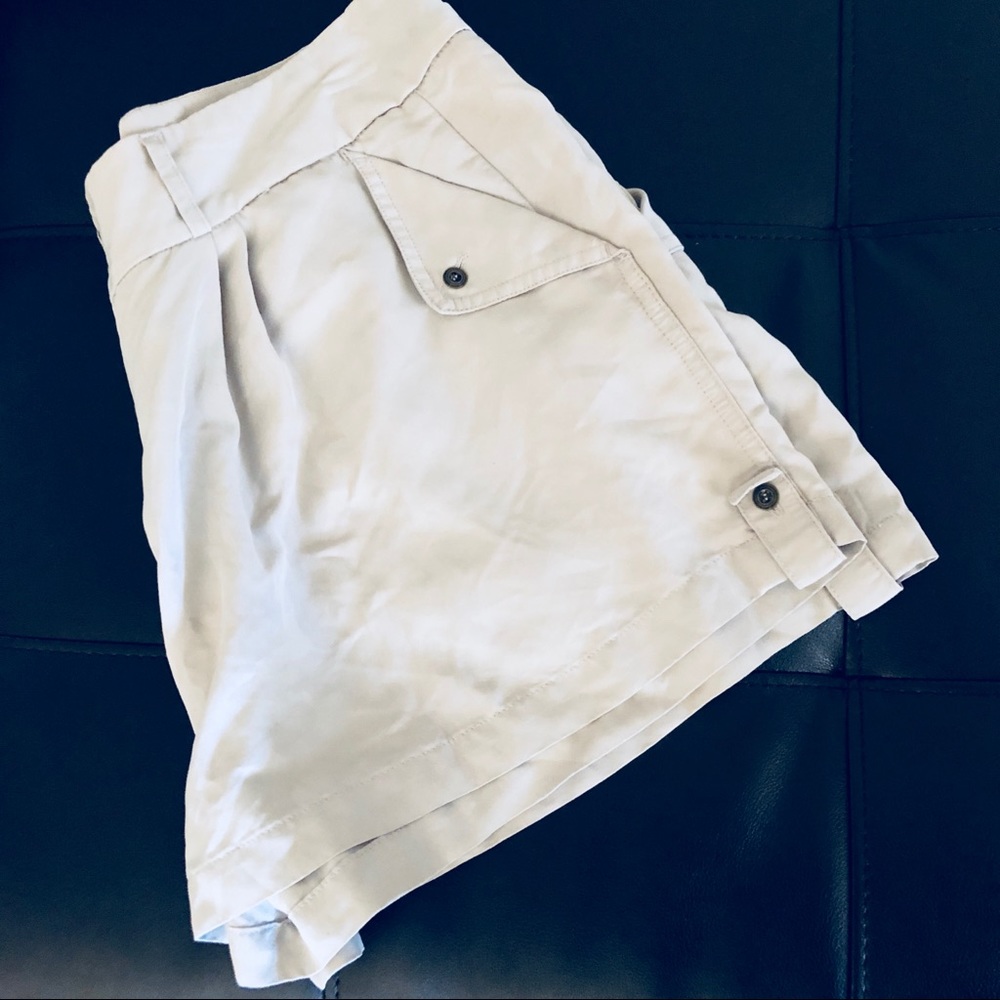 Grey soft dress shorts
